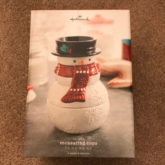 Hallmark Other - Hallmark Christmas snowman measuring cup set
